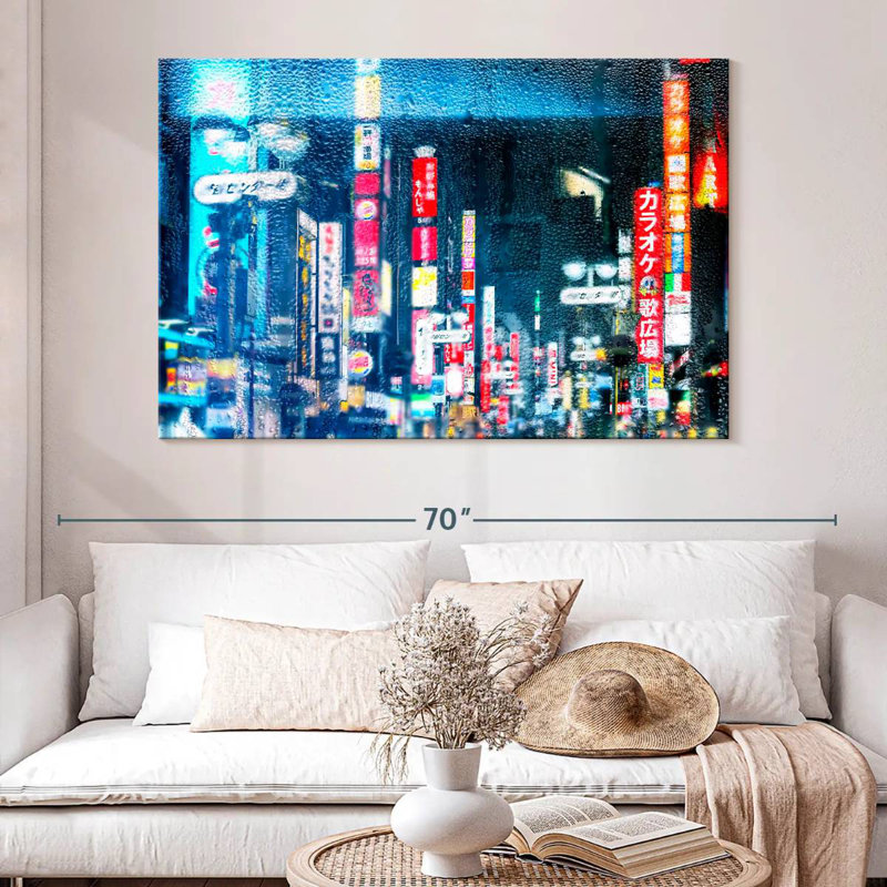 Sireci Tokyo Bluish Reflection, 34" H x 51" W