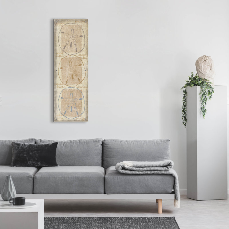 «Sand Dollar» par Erin Clark, art mural en verre acrylique, H 48 po x l 16 po