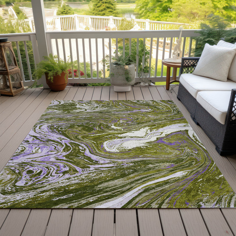 Machine Washable Indoor/Outdoor Chayden ACN1061 Rug, Rectangle 3' x 5'