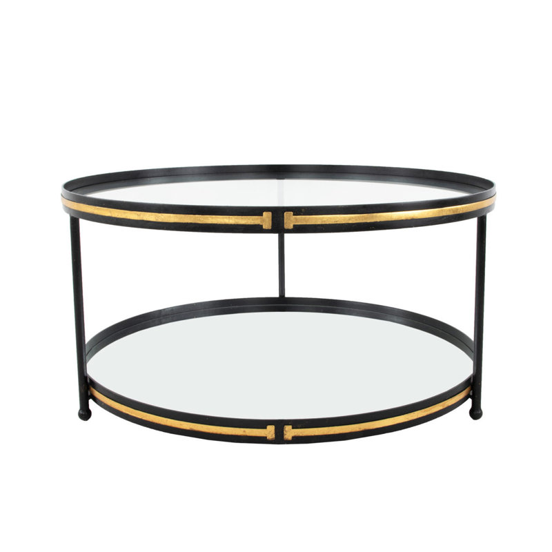 Tiffany Coffee Table, Black/Gold