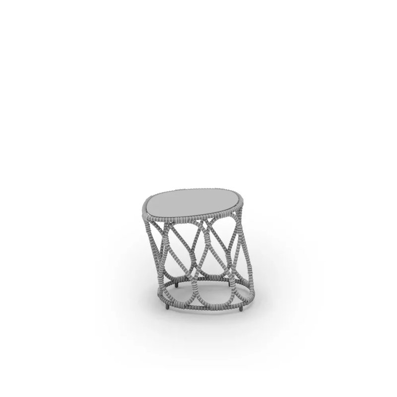 Forma Outdoor Side Table, Whitewash