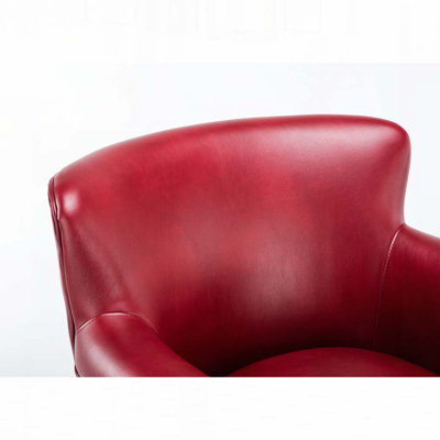 Faux Leather Armchair