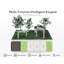 Bureau debout en verre trempé avec tiroir et crochets Omeed Home Office-447263082-446128739