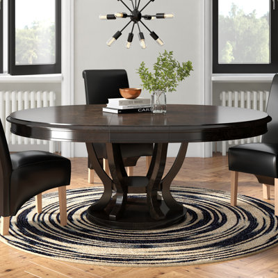 Dows Extendable Oval Solid Wood Top Dining Table