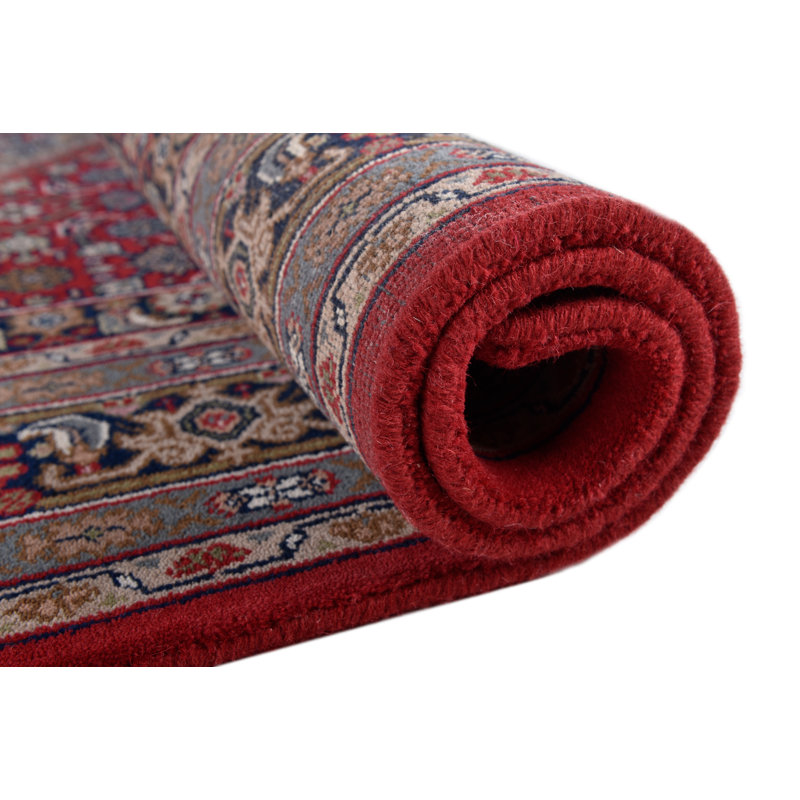 Agim Hand Woven Wool Red Indoor Rug, Rectangle 70 x 140cm