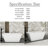 59" White Acrylic Freestanding Bathtub