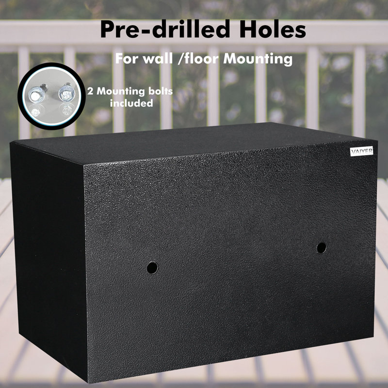 Safe Box Lock, 6.7" H x 9" W x 6.7" D