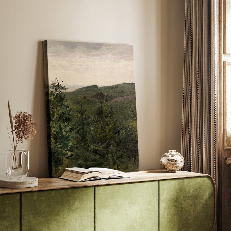 Paysage rétro CC XXXV - galerie Cavas sur mesure, H 27 po x l 18 po