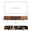 Vintage TV Unit & Stand for Large TVs | Premium Media Console in 1.8m/2.2m/2.4m Sizes |  Walnut  | Fits 75-100 Inch Televisions | Bedroom & Living Room Furniture Large Media Unit with Cable-1657501569
