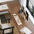 Brown L-Shaped Solid Wood + Iron desk-108839990-108839987