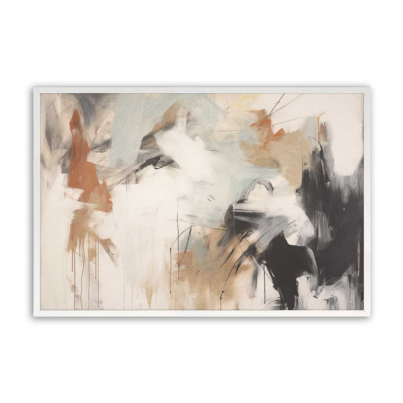 Crescendo chaotique, Cadre simple blanc opaque, H 17 po x l 21 po