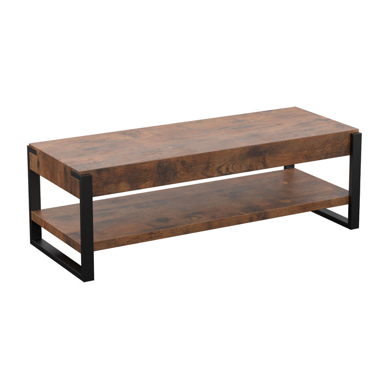 Torrey Unfinished TV Stand for TVs up to 60", Dark Brown