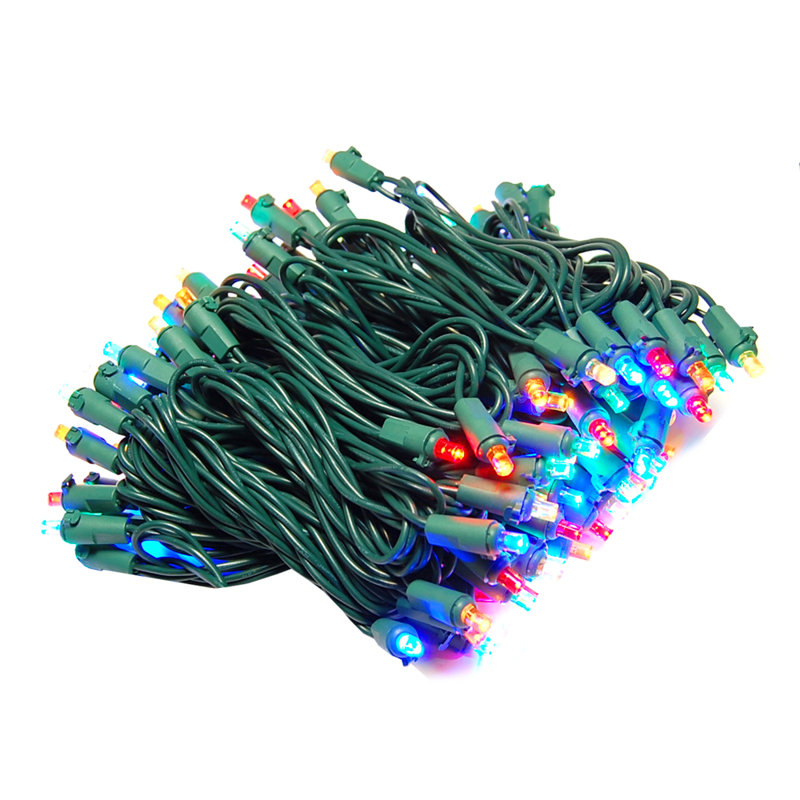 Guirlande électrique à DEL avec 70 ampoules, Multi-couleur