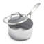 GreenPan Venice Pro Tri-Ply Stainless Steel Healthy Ceramic Nonstick 1.5 qt. Saucepan with Lid