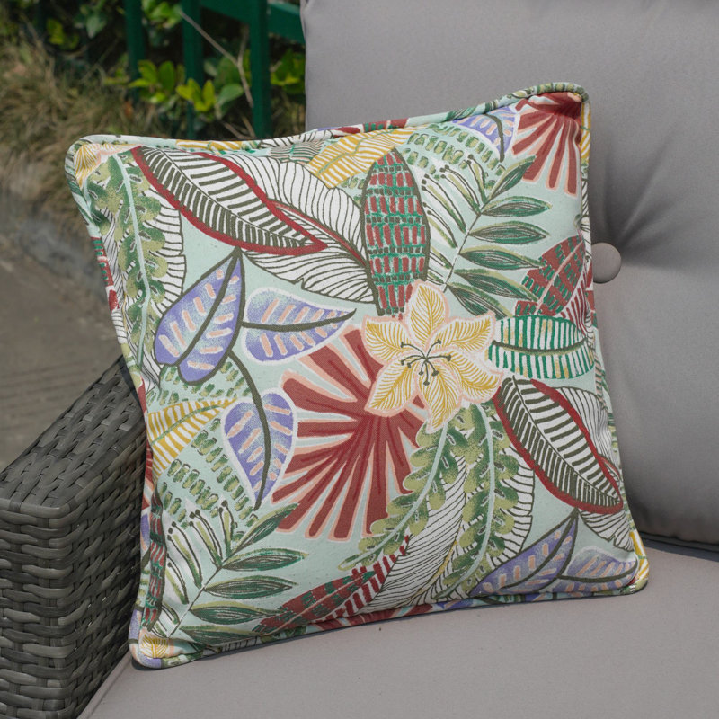 Coussin décoratif intérieur / extérieur en coton réversible