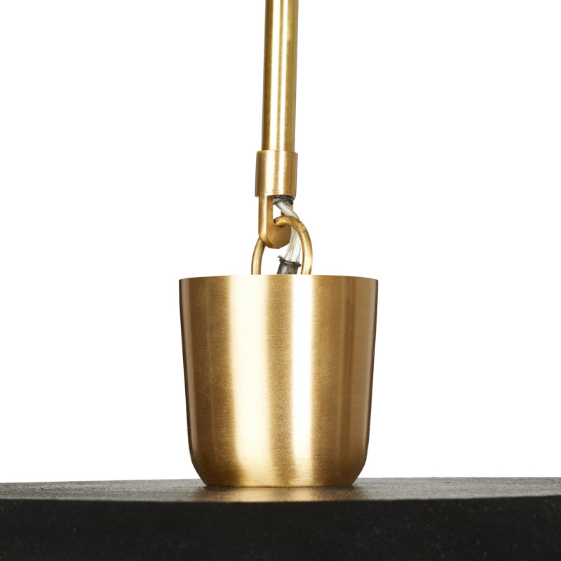 Walton Pendant-White Aluminum Enamel, Black