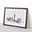 The Houses Of Parliament London Watercolour - Single Picture Frame Print on MDF-56740332-56740330
