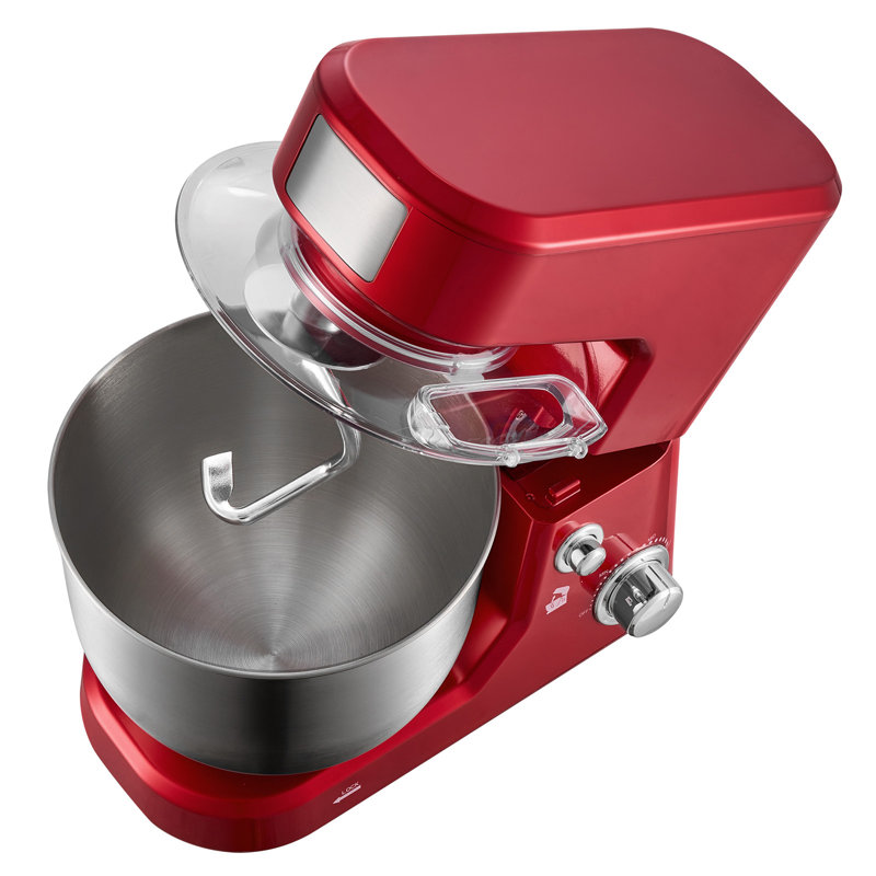 5.3+4.2 Qt Tilt-Head Stand Mixer, 400W Electric Kitchen Mixer with 3 Speeds, Stainless Steel Bowls, Splash Guard, Dough Hook, Whisk, and Beater for Baking and Mixing