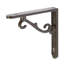 Hammer & Tongs - Scroll Iron Shelf Bracket - D105mm - Raw