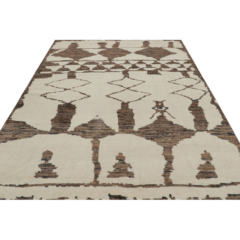 Hand Knotted Wool Area Rug
