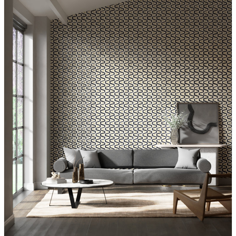 Perception Wallpaper, Black Earth/Gilver/New Beginnings