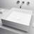 VIGO UltraThin™ 16-in L x 16-in W Matte White Matte Stone™ Vessel Square Minimalist Bathroom Sink