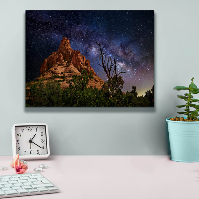 Toile épique Graffiti «Canyou Night Lights 2» par David Drost, 16 po x 12 po