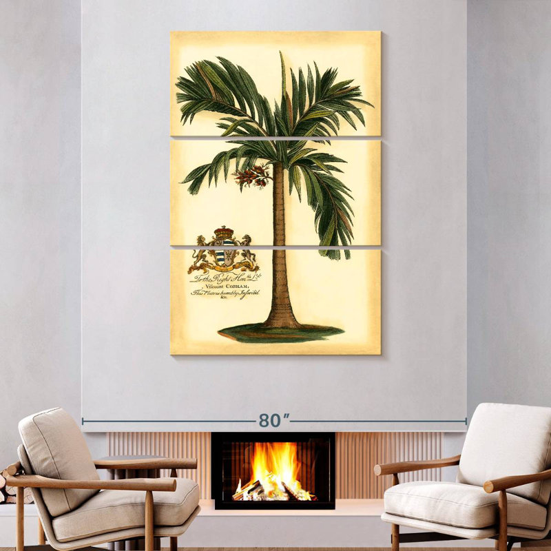 Harnek British Colonial Palm I, H 74 po x l 48 po
