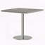 Table carrée bistro moderne avec plateau tulipe et plateau en faux marbre, facile à assembler, structure en métal robuste-322550573-322550574