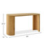 Charkita 60" Modern Minimalist Console Table with Curved Pedestal Base-88769558