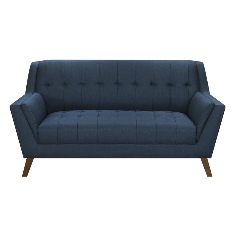 Meghan Upholstered 65.3'' Loveseat, Blue