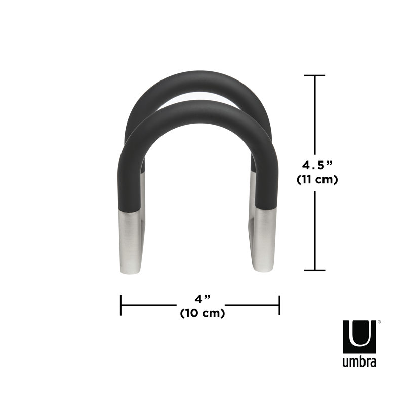 Black and Nickel Swivel Adjustable Metal Napkin Holder