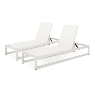 Harper 77" Long Reclining Chaise Lounge Set