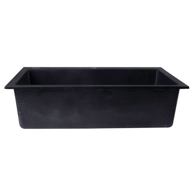 29.88'' L Single Bowl Granite Kitchen Sink