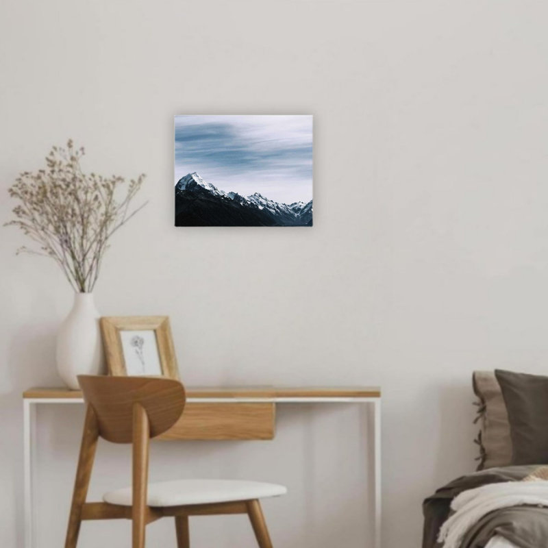 Art mural sur toile 12 "x 16" Snow Mountains