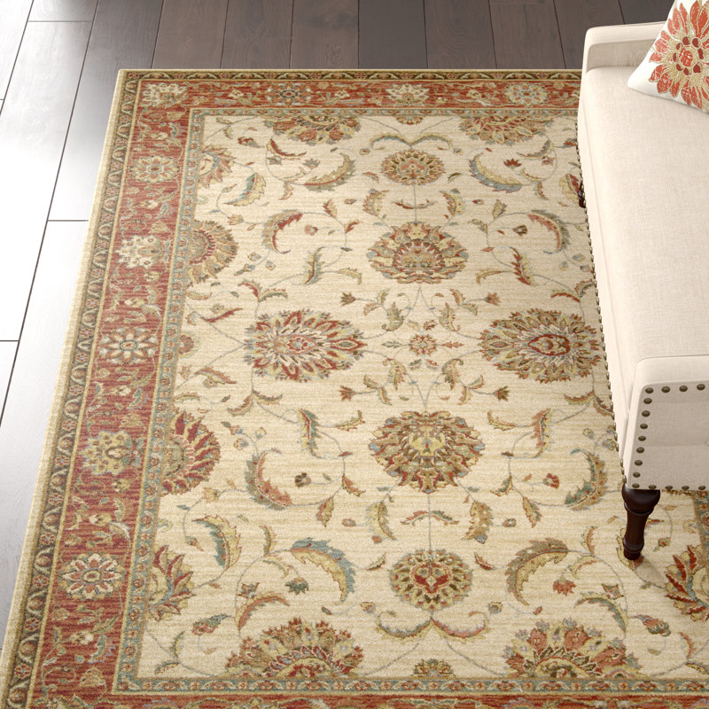 Bardwell Oriental Wool Area Rug, Rectangle 76 x 130cm
