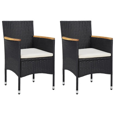 Patio Dining Armchair with Cushion by Red Barrel Studio