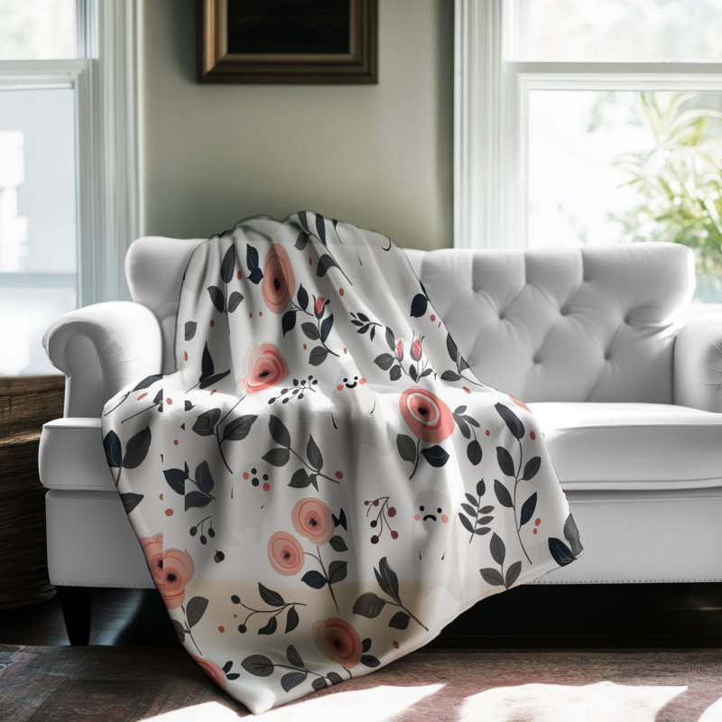 Petal Phantoms - 1 pièce Sherpa Premium couverture 0142, L 50 po x L 60 po