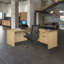 Inbox Zero Legacy 66 x 77 in. Executive L Desk Shell- Noble Oak