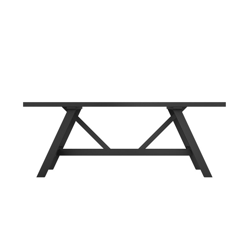 NANTUCKET RECTANGULAR DINING TABLE, Black, Black