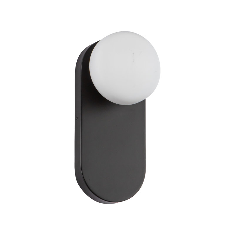 Ariel 12-In Wall/Vanity Light, Black