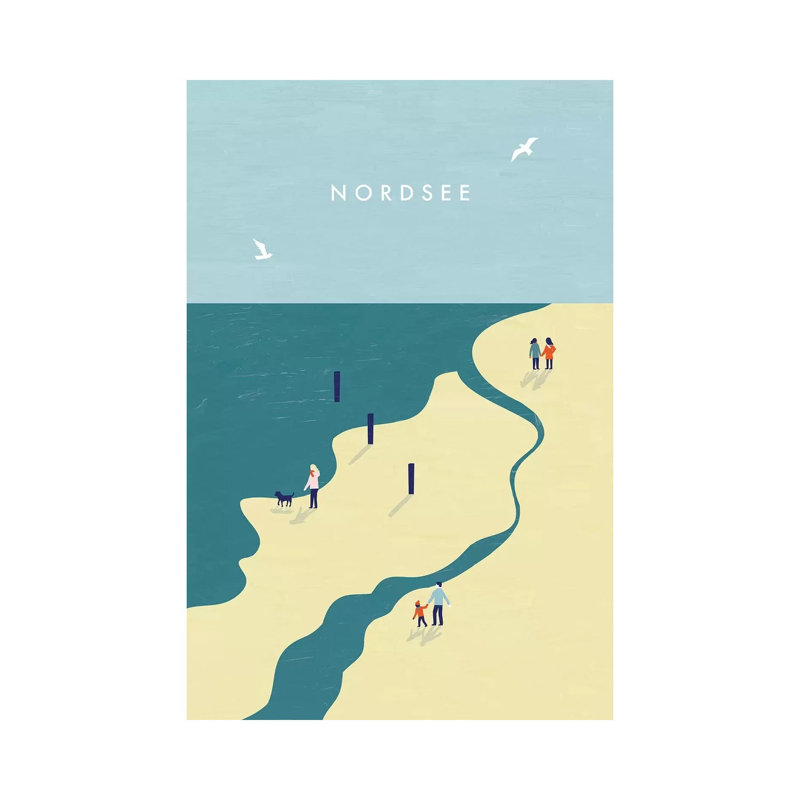 Nordsee by Katinka Reinke - Wrapped Canvas Print, 20.32 cm H x 30.48 cm W