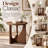 Solid Wood End Table-828935826