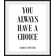 Text - Single Picture Frame Print
