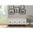 Rectangular Bench With Beige Cushion And 4 Storage In White Sled Backless