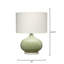 Moss Glass Table Lamp, Sage Green