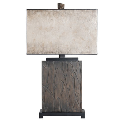 Lampe de table 30,25 "en résine avec abat-jour ivoire
