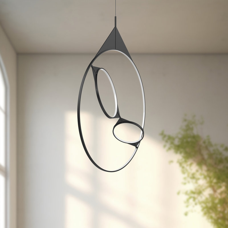 Serif 3 - Light LED Chandelier, 152.88" H x 23.75" W x 9.75" D