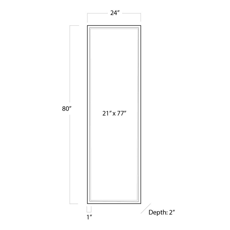 Dressing Room Mirror, Black