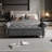 63" Bed Bench Tufted Fabric-1478884566